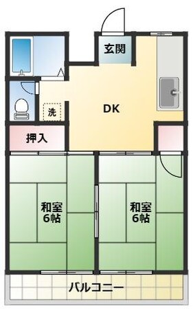 新飯塚駅 徒歩51分 2階の物件間取画像